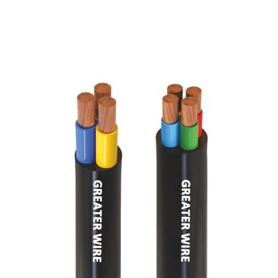 PVC 3 a 4 jádrové ponorné kulaté kabely