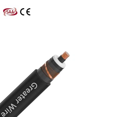 Jednožilový měděný střední kabel 6,35/11 kV